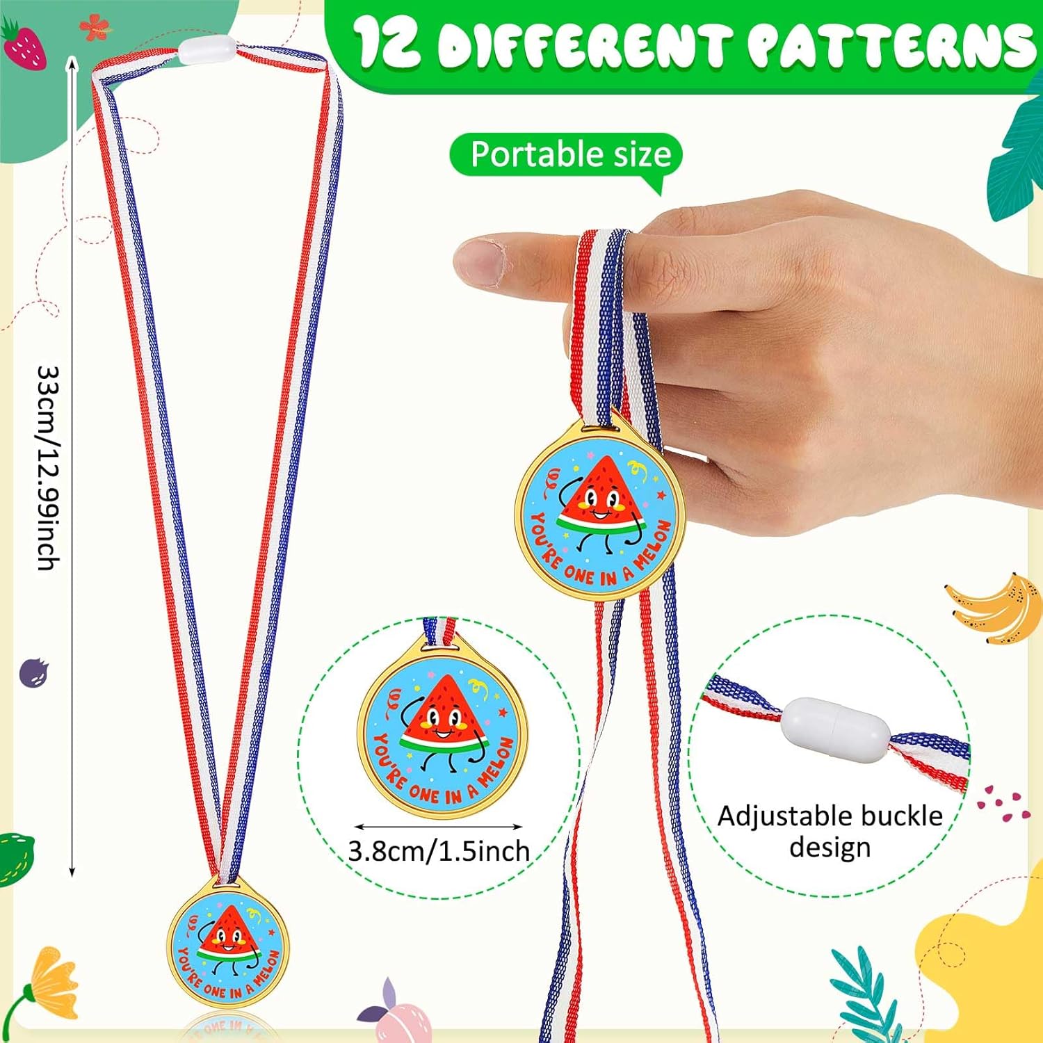 Skiennix Gold Plastic Award Medals - 36 Pcs Motivational Stickers for Kids | Perfect for Sports and Classroom Rewards