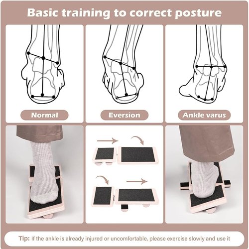 Ankle Balance Board - Foot Trainer & Strengthener Set for Posture Correction | Single Foot Design