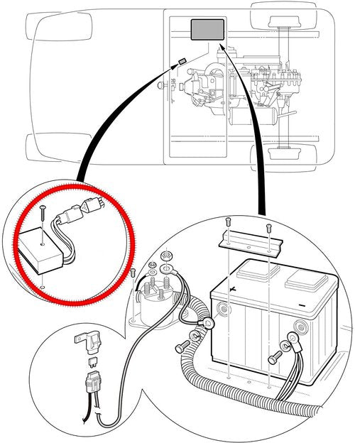 Dr.Acces Golf Cart Voltage Regulator Rectifier 12V for Club Car Precedent 4-Cycle Gas 2004up,Replace OEM# 1025159-01, 1028033-01