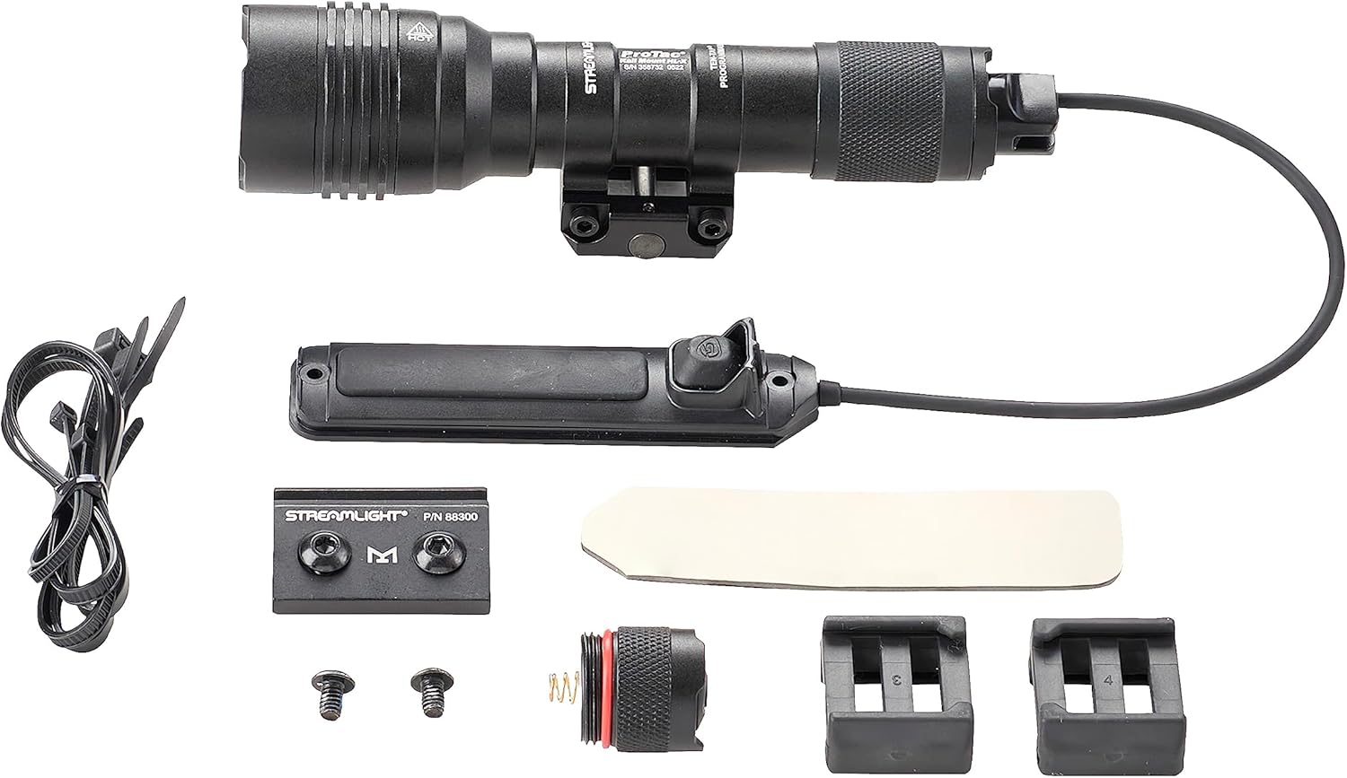 Streamlight 88066 ProTac Rail Mount HL-X Tactical LED Flashlight - 1000 Lumen, Ten-TAP Programmable, Black