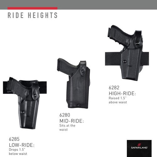 Safariland 6280 Duty Holster - SLS, Level 2 Retention Safariland Holster for Glock 17, 22, 31