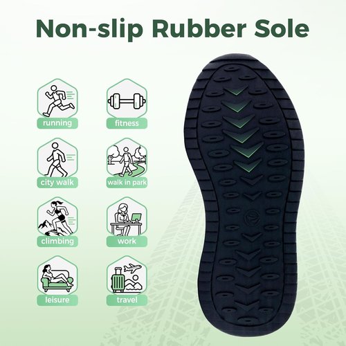 IIV Women's Walking Shoes - Comfortable Arch Support Sneakers for Plantar Fasciitis | Sizes US 5.5-11