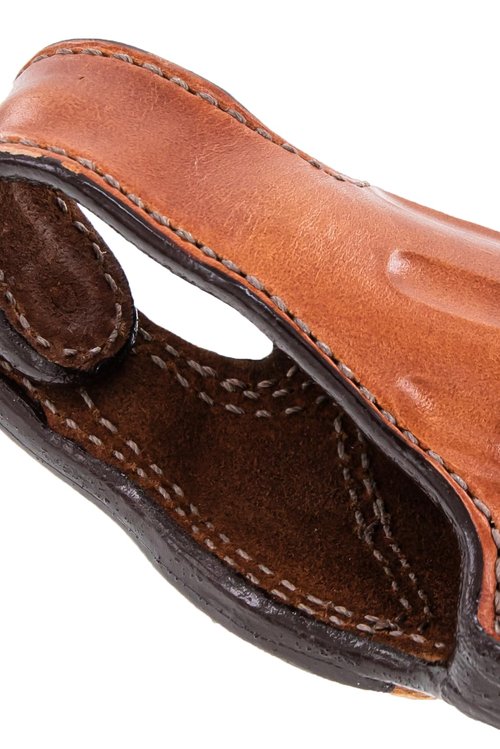 Bianchi Model 5BHL Thumbsnap Suede Lined Belt Gun Holster - Revolver, Tan, Fits S&W 629 N Frame 5IN, Right Hand