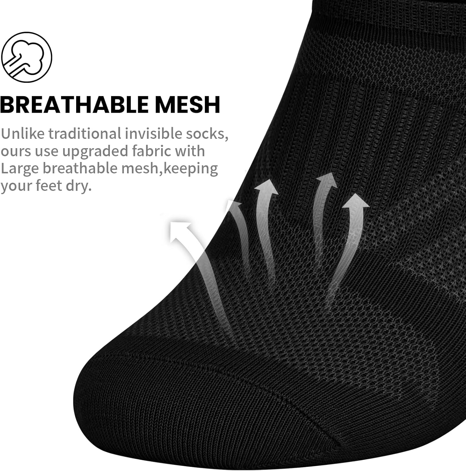 Wernies No Show Socks for Women - 8 Pairs of Invisible Low Cut Cotton Ankle Socks