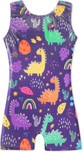 HOZIY Girls' Gymnastics Leotards - Sparkle Unicorn & Leopard Biketard Outfits for Toddlers & Kids