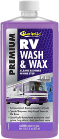 Star Brite RV Wash & Wax - One-Step Cleaner with UV Protection - Perfect for RV & Camper Care - 16 OZ