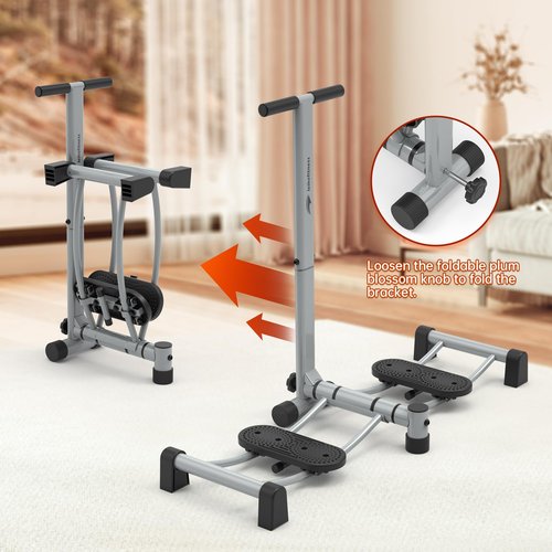 Leikefitness Leg Machine Slim Body Female Pelvic Floor Muscle Fitness Equipment Muscle Repair Strengthening Training for Home (Silver-Foldable)