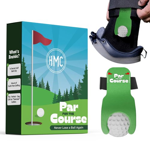 Par for the Course Golf Ball Dropper Clip – Secret Golf Ball Dispenser – Hidden Under Pant Leg – Funny Gag Gift for Golfers – Novelty Golf Accessory for Cheating & Finding Lost Balls