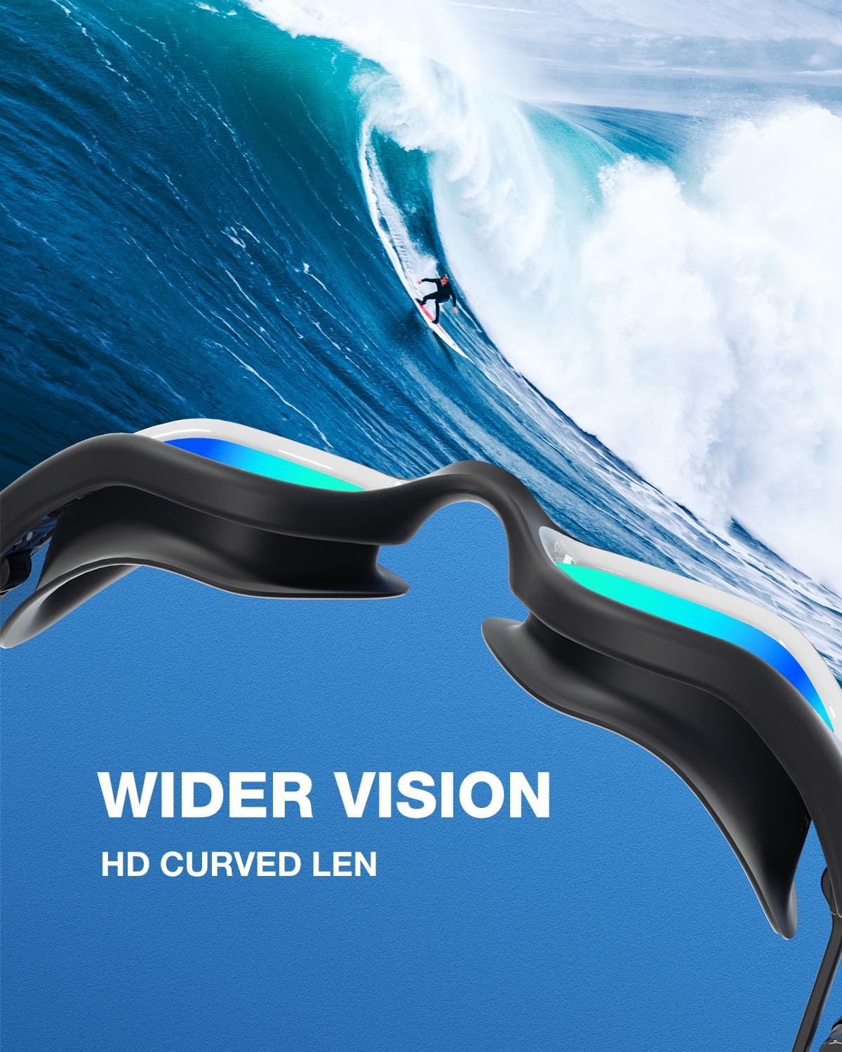 ZIONOR G1+G1Lite Goggles - Premium UV Protection & Anti-Fog Design | Ideal for Water Sports