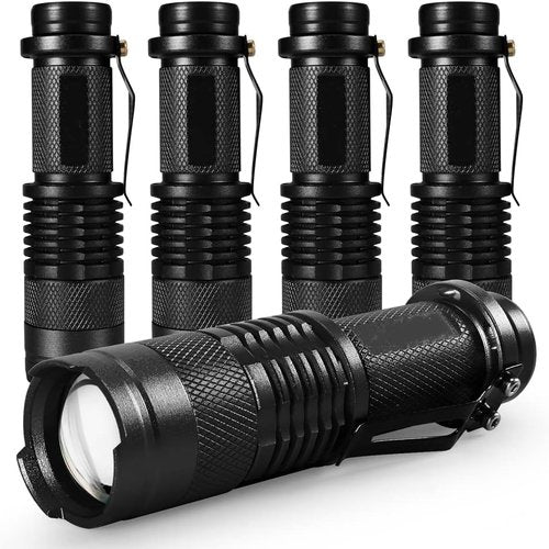 KOMI LED Flashlights - High Lumens 5-Pack | Waterproof & Adjustable Focus for Outdoor Use
