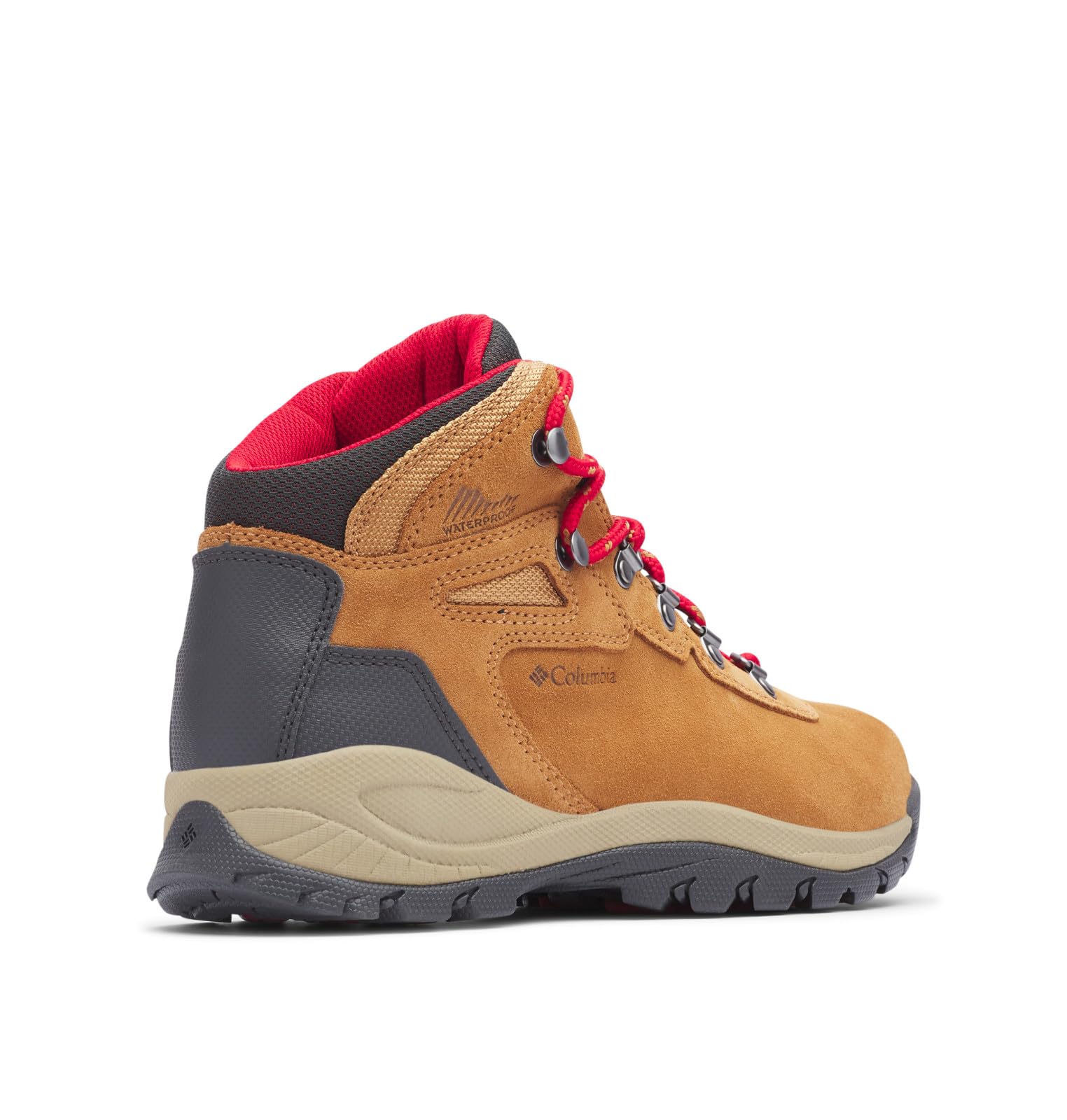 Columbia Women's Newton Ridge Plus Waterproof Amped, 2024 Elk/Mountain Red, 7