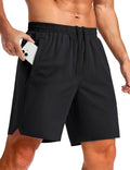 TACVASEN Men's Athletic Workout Shorts - Quick Dry 7" Gym Shorts with Zipper Pockets for Summer Hiking