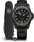 Victorinox I.N.O.X. Automatic Watch - Black Dial & Rubber Strap, 41mm | Durable & Stylish Timepiece