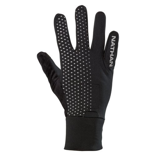 Nathan, HyperNight Reflective Glove, Black/Geo Print, X-Small