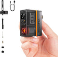 FLEXTAILGEAR Mini Portable Bike Tire Pump - Digital Gauge & Taillight | 120-130 PSI for All Bikes