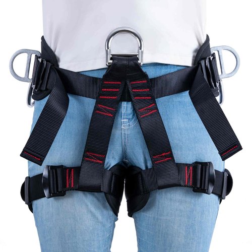 HandAcc Thicken Professional Safety Belt with Magnesium Alloy Connection Ring - Tree Climbing, Fire Rescue, Rappelling Gear
