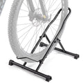 cyclists Indoor Bike Floor Stand - Bike Rack Floor Parking for Garage/Home - Bike Storage Bicycle Parking Rack Fit 20”-29” Mountain Road Bikes (For 1 Bike)