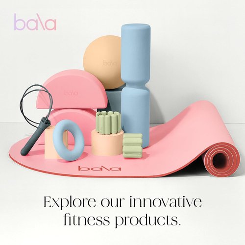 Bala Yoga Mat - Non-Slip Exercise Mat for Home Workouts, Stretching & Pilates | Ideal for Indoor Fitness
