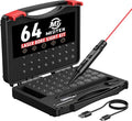 MidTen Bore Sight Laser Kit - 64 Adapters for 0.167 to 12GA Calibers | Rechargeable Green/Red Laser