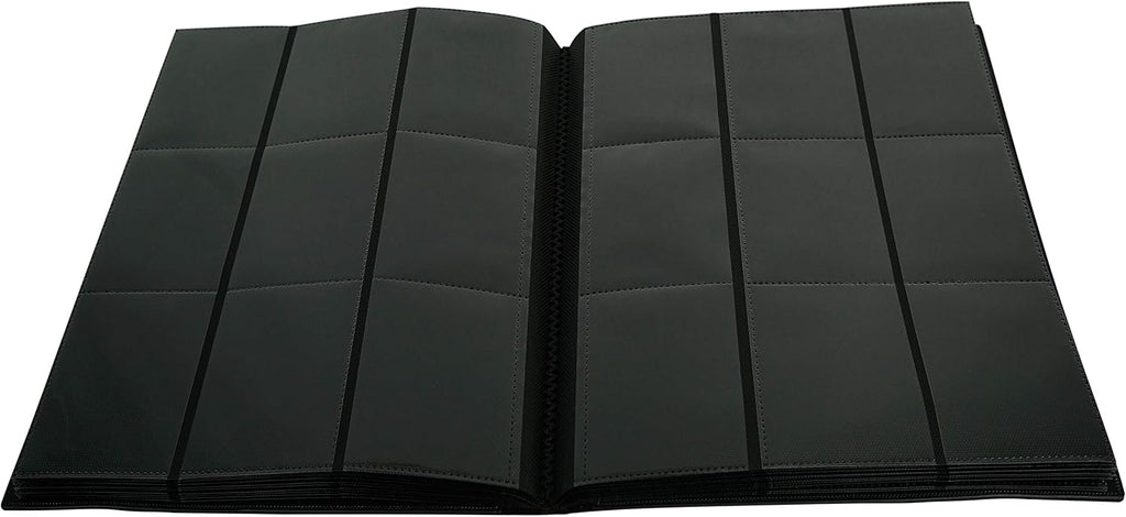 Vault X 9 Pocket Trading Card Binder - Holds 360 Cards | Standard Size, 20 Side-Loading Pages, Black