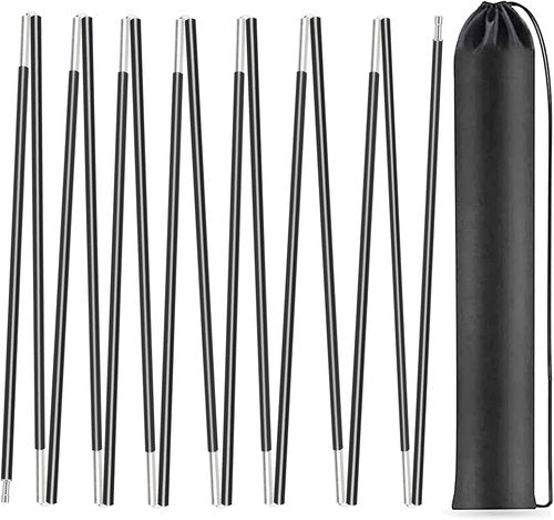 7001 T6 Aluminum Tent Poles Replacement - Lightweight Repair Kit for Camping & Hiking (20ft, 0.4in)