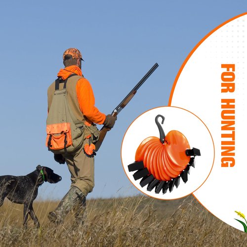 Konohan 48 Pcs 24 or 48 Pcs Trail Markers with Clips Round Reflective Tacks for Hunting Reflective Tree Tacks Trail Marking Ribbon with Clips Orange High Visibility Tree Markers for Outdoor Hiking