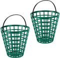 Skiennix Golf Ball Basket - 2 Pack ABS Container with Handle for Easy Storage & Transport
