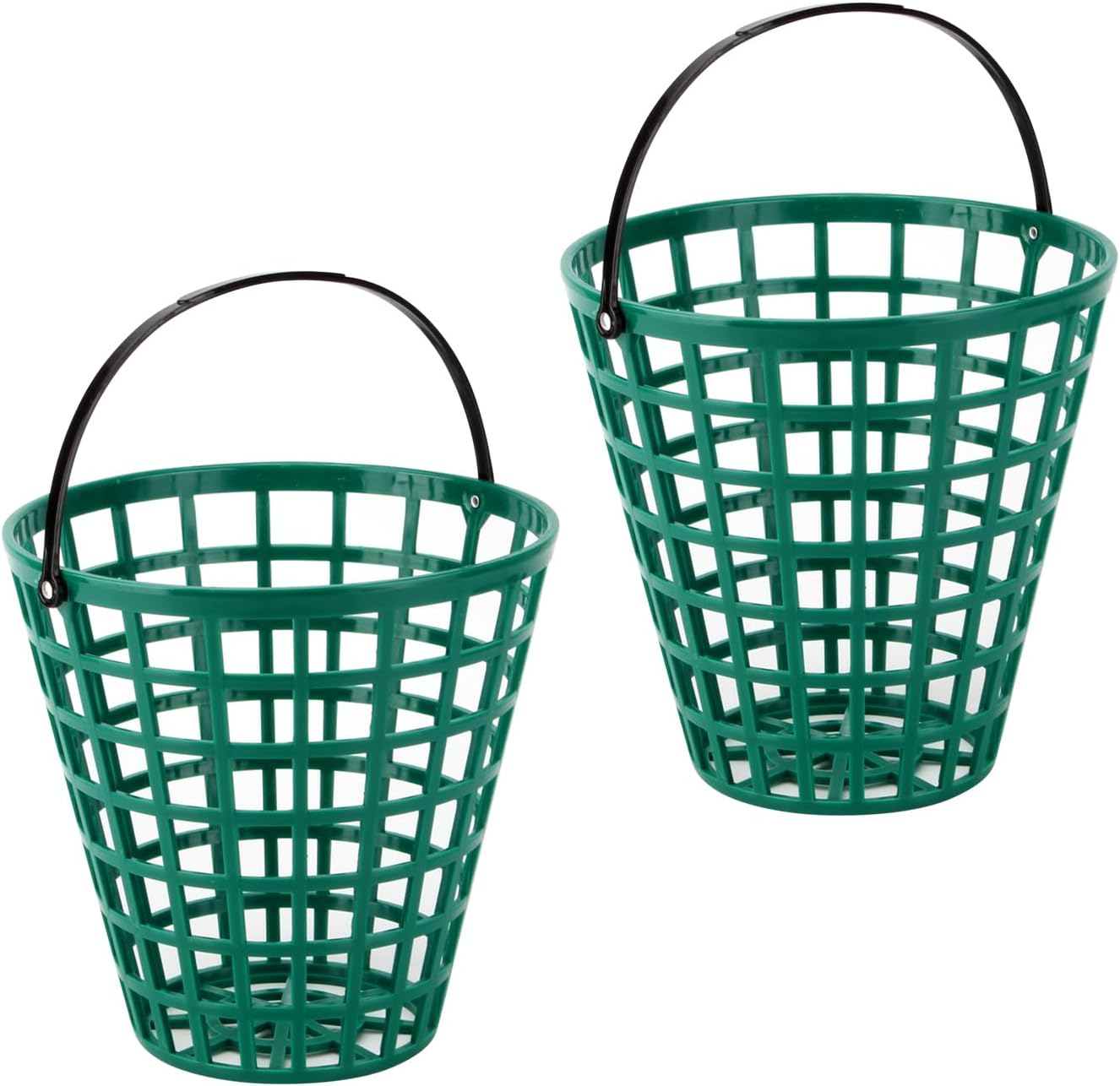 Skiennix Golf Ball Basket - 2 Pack ABS Container with Handle for Easy Storage & Transport