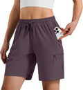 Hugut Women's Lightweight Hiking Cargo Shorts - Quick Dry, Water Resistant with Zipper Pockets | Ideal for Camping & Travel