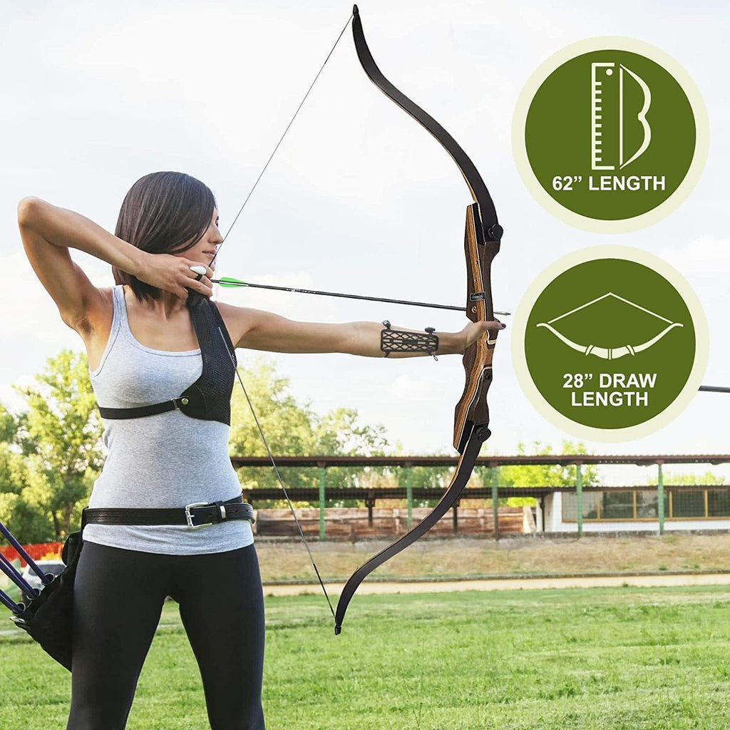 Samick Sage Takedown Recurve Bow - 62-Inch Archery Bow for Teens & Adults | Ideal for Hunting & Target Practice