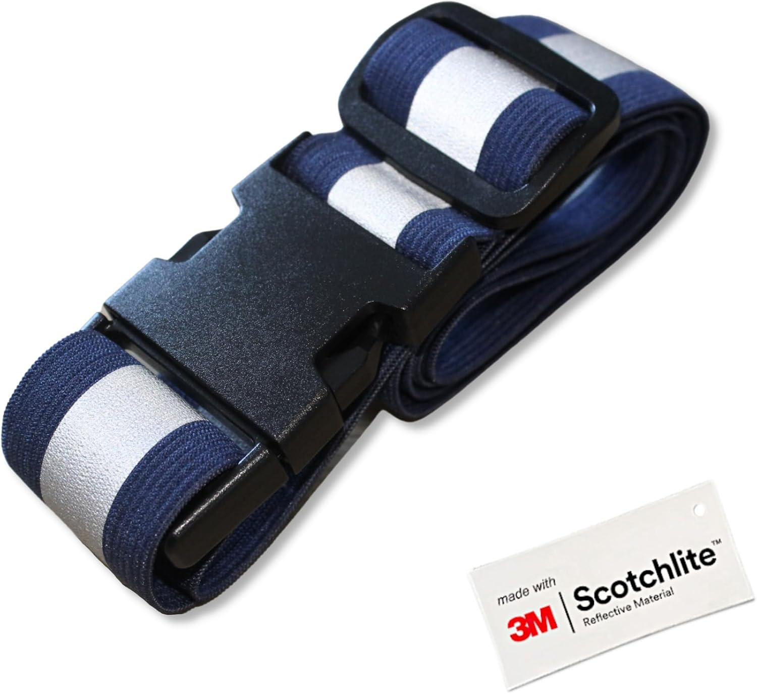 Salzmann Reflective Running Belt - Adjustable High-Visibility Strap with 3M Scotchlite - Perfect for Night Runs