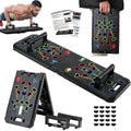 Solid Push Up Board,Home Gym,16 in 1 Home Workout Equipment Multi-Functional Push Up Stands System Fitness Floor Chest Muscle Exercise Professional Equipment Burn Fat Strength Training Arm Men & Women (16-1)