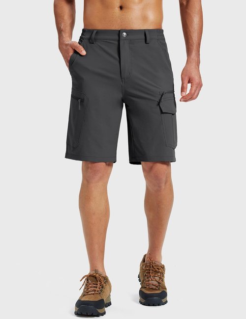 MAGCOMSEN Men's Hiking Cargo Shorts - Quick Dry Lightweight Design with 7 Pockets | Perfect for Outdoor Activities