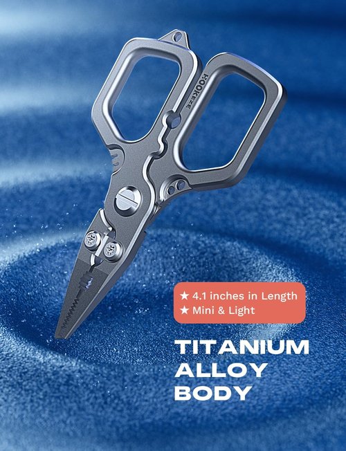 HOOK-EZE Fishing Pliers - Saltwater Resistant Scissors & Knot Tying Tool with Lanyard | Perfect Gift for Men