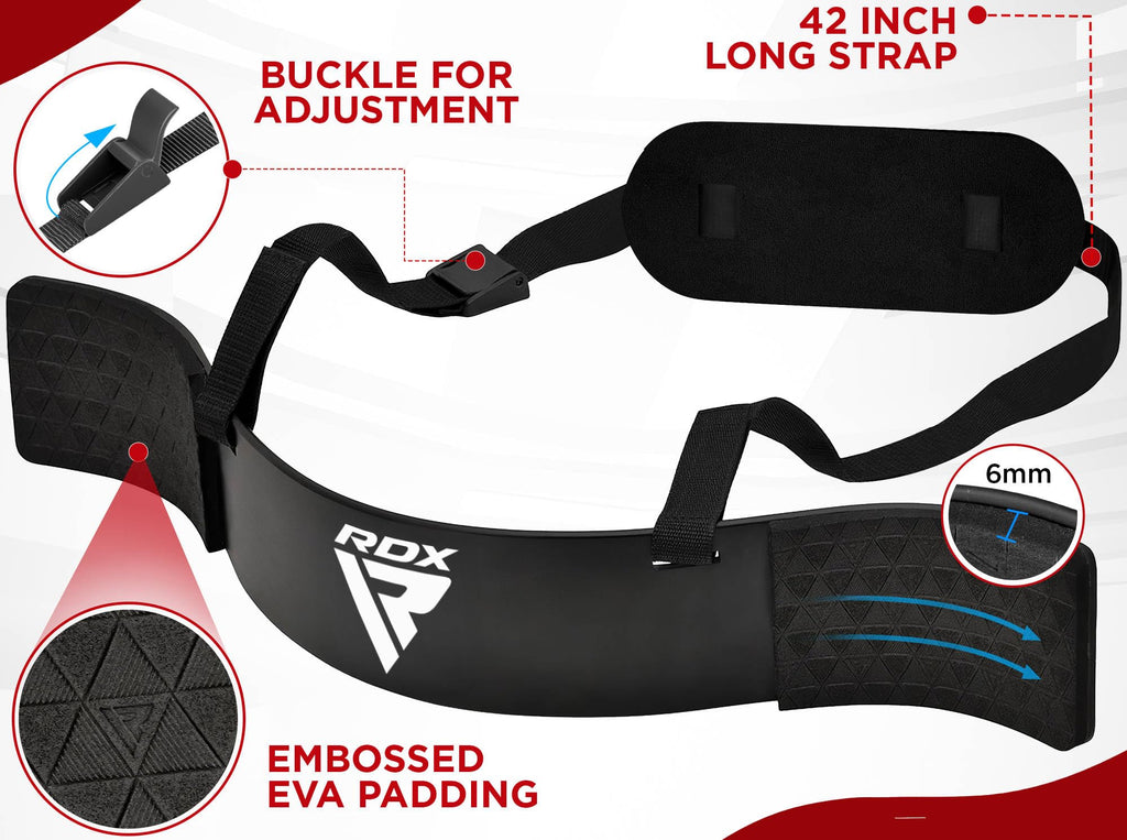 RDX Arm Blaster Biceps Triceps, 23” Aluminum Fitness Curl Support Isolator, Weightlifting Muscle Gains Big Arms Extension Builder, Adjustable 42” Strap, 6MM Neck Pad, Curved Design, Thick Padding