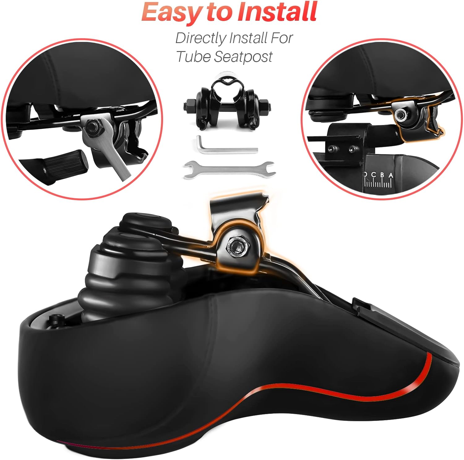 Peloton | Oversized Bike Seat Cushion - Comfort Saddle Replacement for Men & Women | Compatible with Peloton, Road & Exercise Bikes