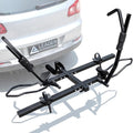 Leader Accessories 2" Hitch Bike Rack - Heavy Duty Foldable Rack for 2 Bikes Up to 75 lbs Each | Fits Standard, Fat Tire & Electric Bicycles