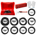Nuanchu Buna-N O Ring Splicing Kit - 70A Nitrile Rubber with 9 Sizes, Cutting Block & Tools