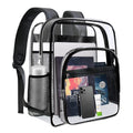 SDFGHG Clear Backpack,Sturdy Shape Heavy Duty Large Clear Backpack,Transparent Casual Backpacks,for Stadium,Work, Travel (C-Clear)