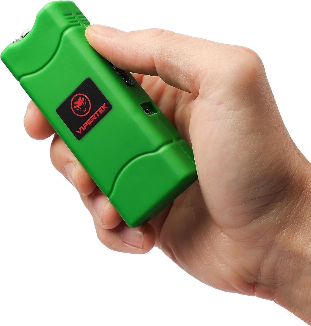 VIPERTEK VTS-881 Rechargeable Micro Stun Gun - Self Defense Tool with LED Flashlight