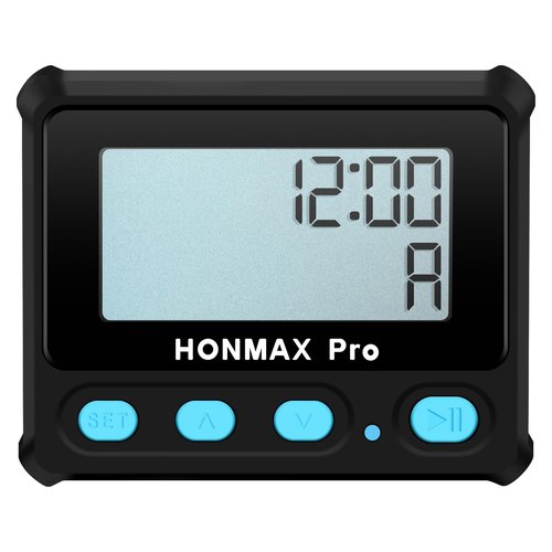 8100 Professional Interval Timer and Stopwatch, Backlight, USB-C Charged, Clock -Black