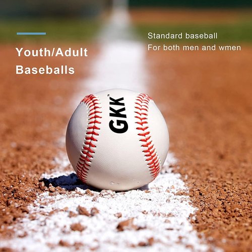 GKK Baseball 12-Pack Training Balls - 9-Inch Safety Baseballs for Youth & Adult Practice
