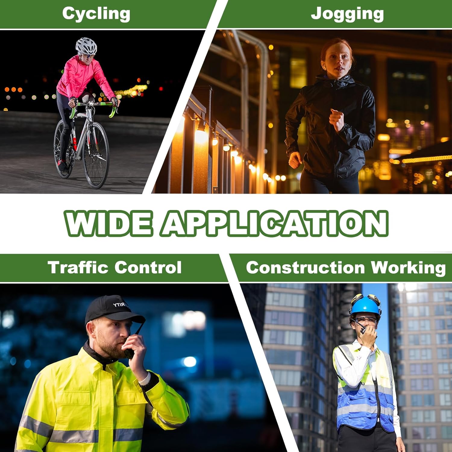 PATIKIL Reflective Safety Belt - Adjustable Hi-Vis Glow Belt for Night Jogging & Outdoor Activities
