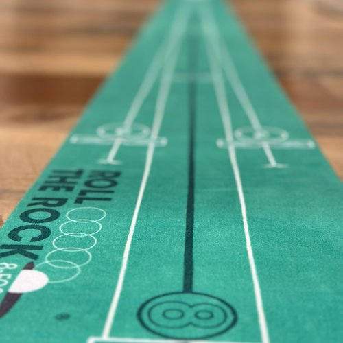 EyeLine Golf - Roll The Rock Putting Mat - Have Fun Perfecting Stroke, Alignment, Speed Control, Visualization, Consistency - Outdoor-Indoor-Compact (8-Foot Roll the Rock)