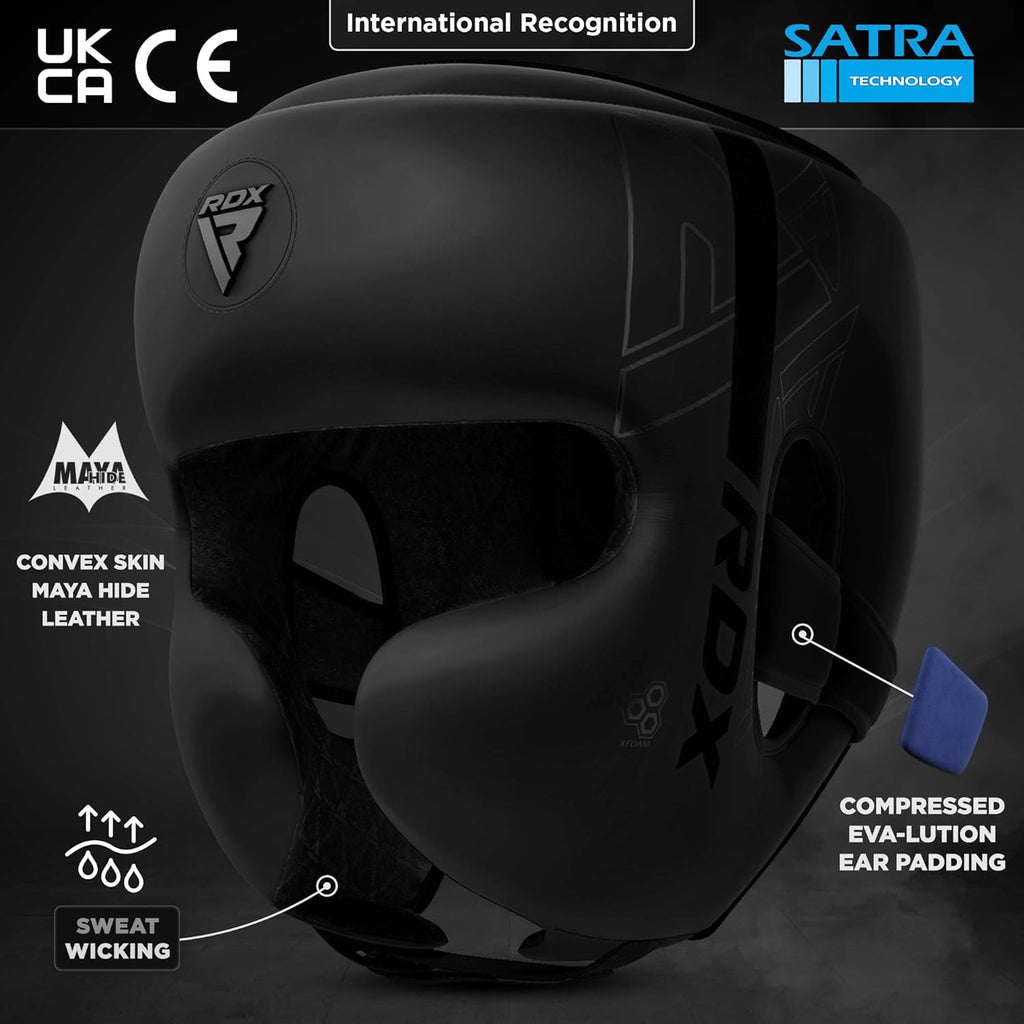 RDX Boxing Headgear - Adjustable Padded MMA & Muay Thai Training Helmet for Sparring & Martial Arts