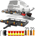 Aluminum Hitch Cargo Carrier by [Brand Name] - 1000LBS Capacity with Ramp | 53” x 29” x 9” for SUVs & Trucks