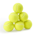 PHOEPET 6-Pack Tennis Balls for Dogs, Bulk Rubber Ball for Fetch Chew Toys Beginner Training Practice(Yellow)