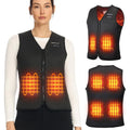 KEMIMOTO Women's Heated Vest, Electric Warming Vest,V Neck with Inner Pocket Lights-out Design(Battery Not Included)