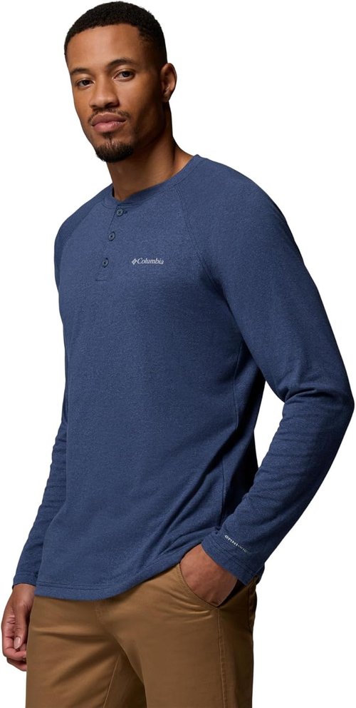 Columbia Men's Raglan Henley Shirt - Comfortable Thistletown Hills Style | Perfect for Casual Wear