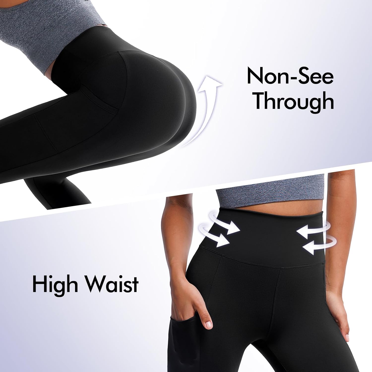 Skiennix High Waisted Leggings - Buttery Soft Yoga Pants for Women | Perfect for Workouts
